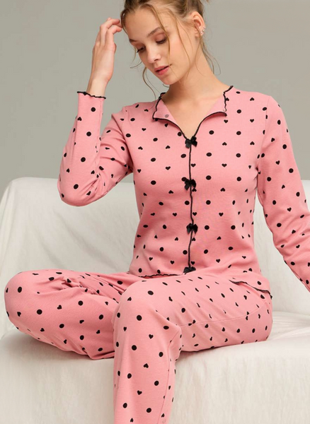 Піжама жіноча трикотажна Romance, темна пудра (big size) SS28001-15XL фото