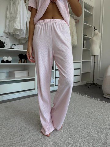 Жіночі піжамні штани Rose Amour, блідо-рожеві PH15L/XL фото
