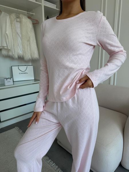 Жіночі піжамні штани Rose Amour, блідо-рожеві PH15L/XL фото