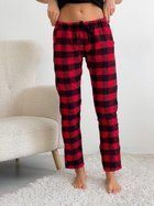 Жіночі штани COSY в клітинку червоно/чорні, розмір L (P-F22P/L)