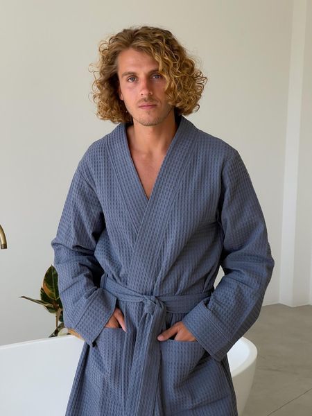 Чоловічий вафельний халат Маренго 801N2XL фото