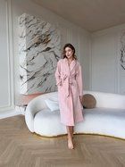 Жіночий велюровий халат COSY довгий Peach Fuzz в подарунковій упаковці S-M персиковий V011