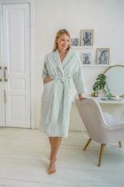 Халат жіночий вафельний COSY з шалевим коміром L-м'ятний (P-303/L)