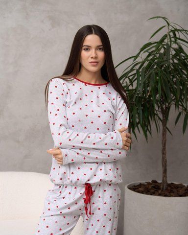 Жіноча трикотажна піжама Love NN47024XL фото