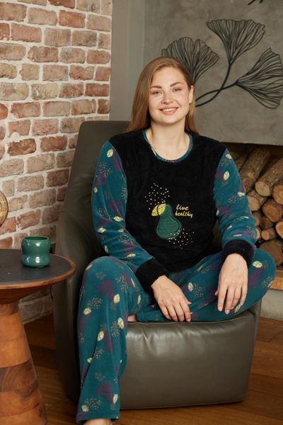 Піжама тепла жіноча з флісу полар &laquo;Live Healthy&raquo;, смарагд PM132262XL фото