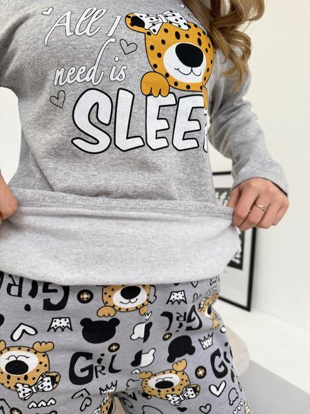 Жіноча піжама тепла COSY з начісом "Baby Leo" KMW112XL фото