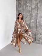 Жіночий халат кімоно довгий COSY Boho Chic L/XL кориця BC1