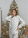 Жіноча домашня піжама тепла COSY серця на білому (сорочка+штани) F42PХL фото 4