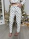 Жіноча домашня піжама тепла COSY серця на білому (сорочка+штани) F42PХL фото 3