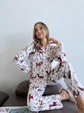 Домашня жіноча піжама COSY "Норді"(сорочка+штани) F45PХL фото