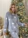 Домашня тепла піжама Котики з велсофта VEL022L-XL фото 3