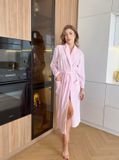 Велюровий довгий жіночий халат In Love Pink V0102XL/3XL фото