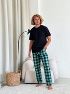 Чоловічий піжамний комплект COSY (штани+ футболка) 2XL зелен/чорний F200P+f02