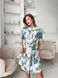 Жіночий халат COSY віскоза жатка Tropic листя S41XL фото 6