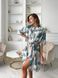 Жіночий халат COSY віскоза жатка Tropic листя S41XL фото 4