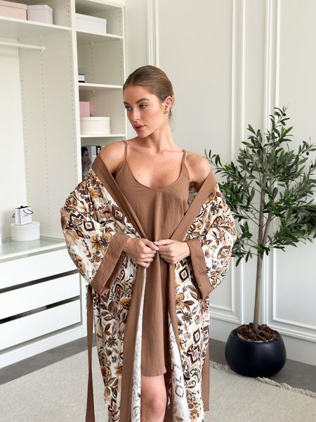 Жіночий подарунковий набір Boho (халат+сорочка) SetBC2SH01L/XL фото