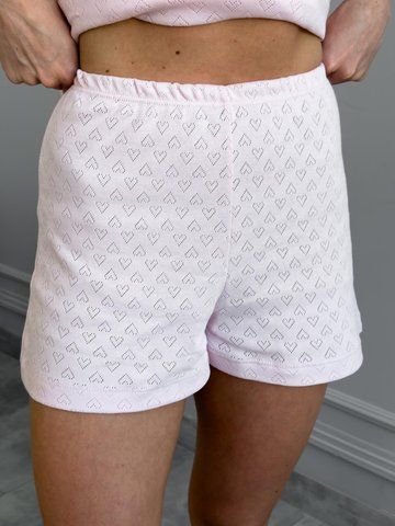 Жіночі піжамні шорти Rose Amour, блідо-рожева PH13L/XL фото