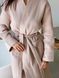 Жіночий вафельний халат COSY довгий бежевий 1222XL фото 4