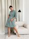 Жіночий халат із мусліну COSY оливковий M112XL фото 1