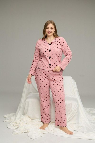 Піжама жіноча трикотажна Romance, темна пудра SS26004-1XL фото