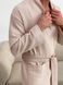 Чоловічий вафельний халат беж 822N2XL фото 6