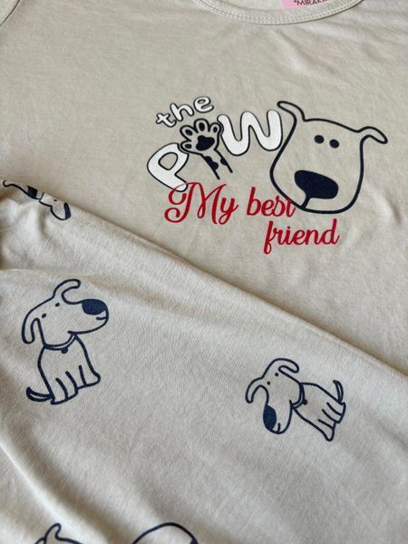 Жіночий домашній комплект "My best friend" (Капрі+футболка) Mir2502XL фото
