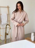Халат жіночий вафельний COSY довгий бежевий розмір XL (P-122/XL)