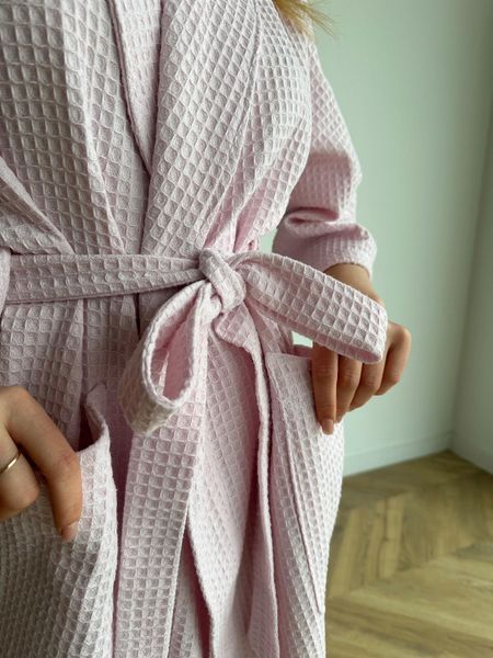 Вафельний халат COSY Жіночий шаль світло ліловий 3042XL фото